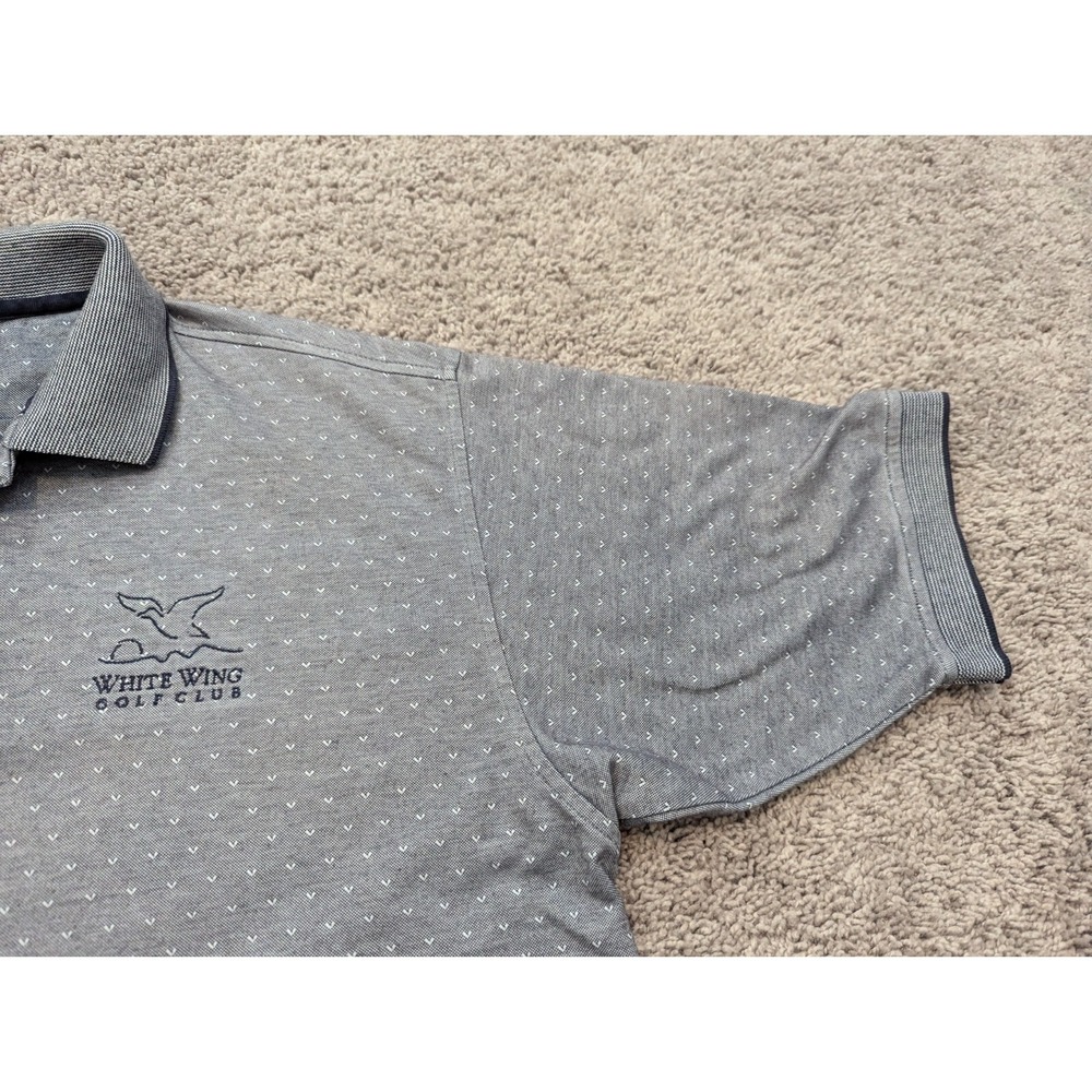 Vintage Gear For Sports Polo Shirt Mens Large Gray Moisture Wicking Golf - Picture 2 of 12